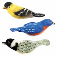 Wild Woolies Felt Bird Ornaments